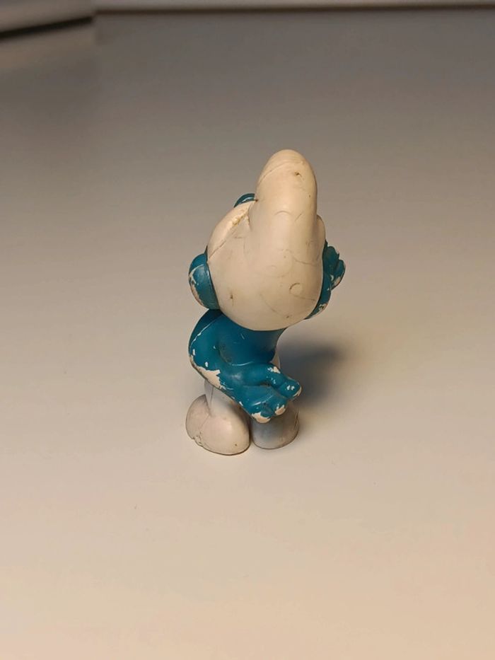 Figurine vintage Schtroumpf main levée peyo W.germany - photo numéro 3