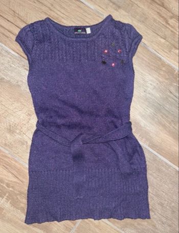 Robe Catimini 4 ans - Grise et Rose à Carreaux - Style Chic / Boule