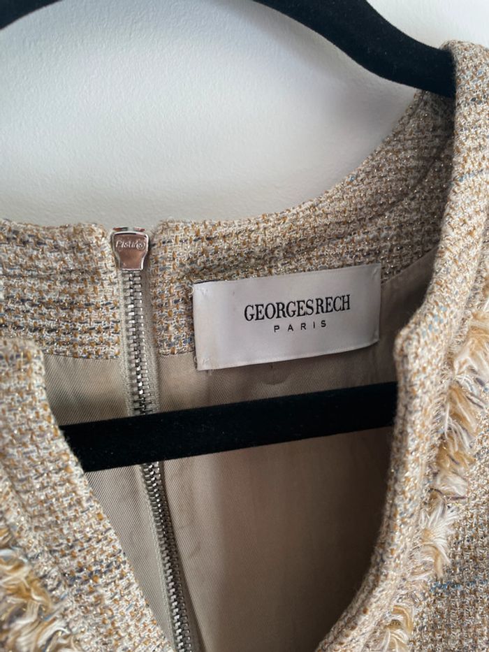 Robe tartan doré beige Georges Rech - photo numéro 2
