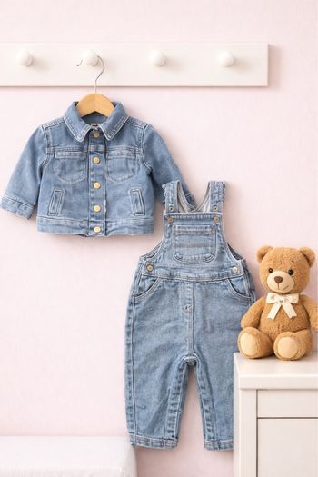 salopette en jeans et veste haut Tape à l’œil  Taille 9 mois  Très bon état                        #bébéfille  #bebegarcon #naissance #naissancegarcon #nourrisson #maternité #sacfemme #grossesse #ensemblebebe #prixnegociable #prixlots #chauffebiberon #éve