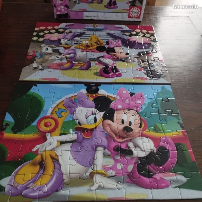 2 puzzles Minnie et Daisy Disney - photo numéro 4