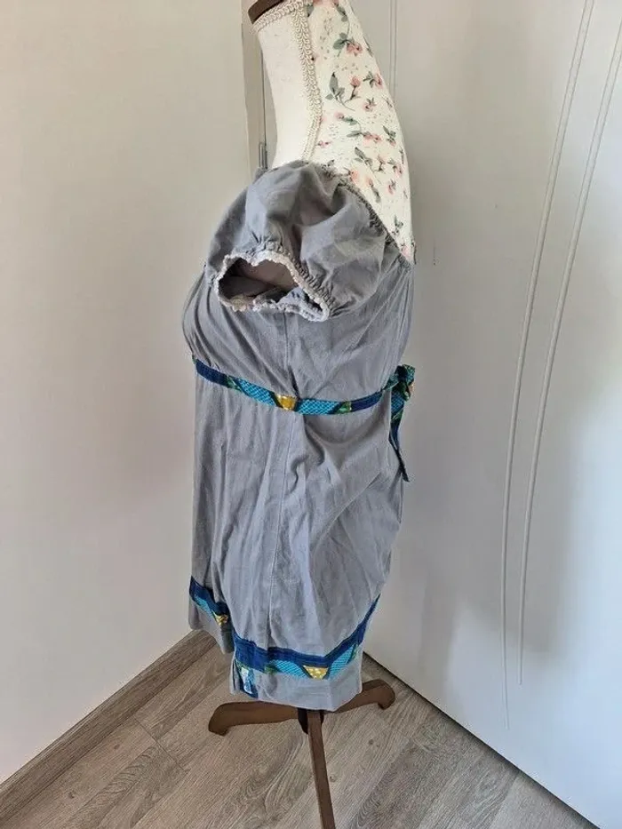 robe grise et bleu - photo numéro 2