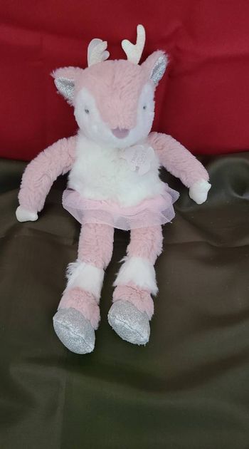 Doudou faon Elea 25 cm les petits Twist histoire d'ours