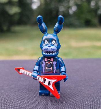 Minifigure jeu vidéo film horreur Bonny bleu