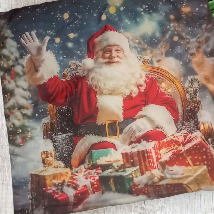 Housse de coussin noel père noël - photo numéro 2