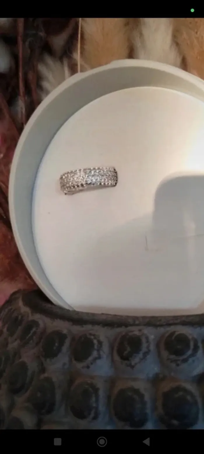 Bague 3 rangs strass - photo numéro 2
