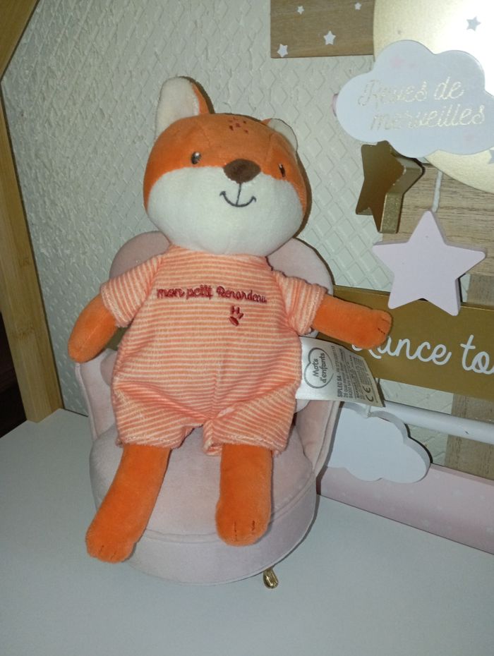 Peluche renard mon petit renardeau mots d'enfants - photo numéro 3