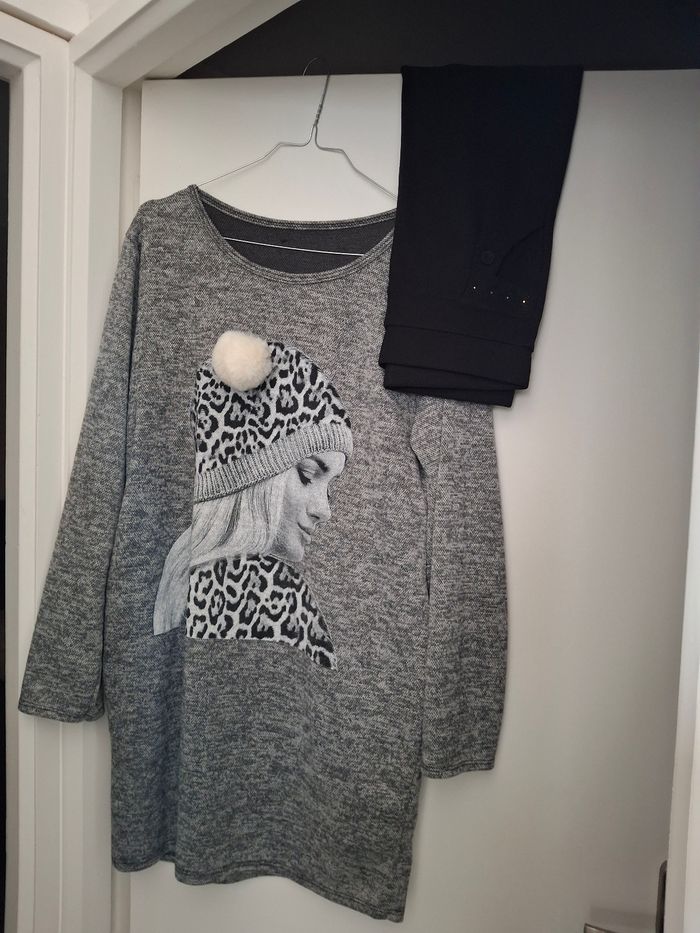 Pull robe avec leggins