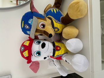 Lot de 2 Peluches Pat' Patrouille Chase & Marshall (Taille 35-40 cm)