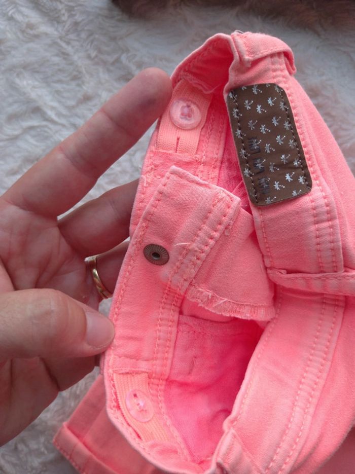 Pantalon style jeans stretch Fille 3 mois Tao - photo numéro 6