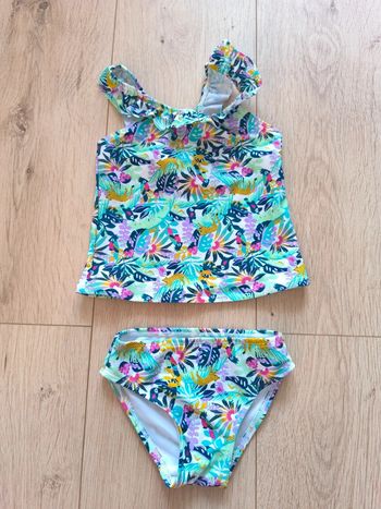 Maillot de bain 2 pièces bébé fille exotique / tropical Gemo - 24 mois