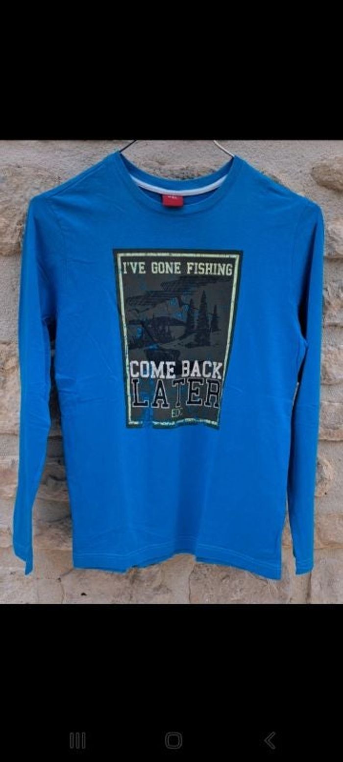 Tee-shirt manches longues avec logo EDC taille 14 ans