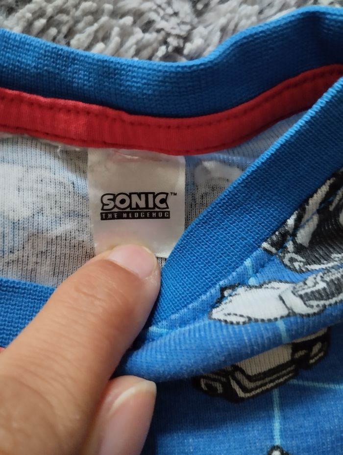 T-shirt manches longues Sonic taille 4ans - photo numéro 3