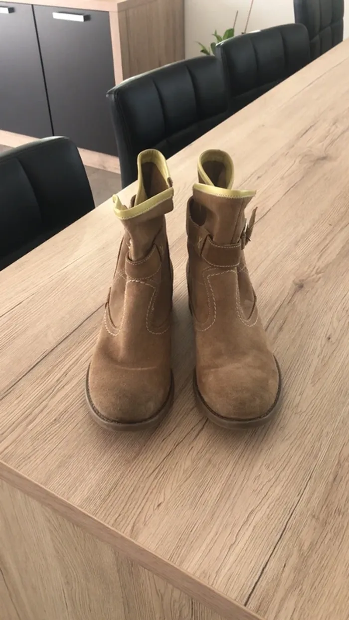 Bottines cuir beige Closer 40
