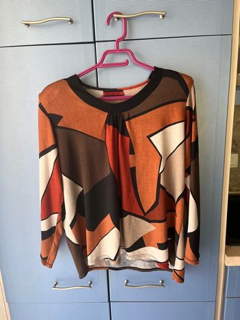 Tunique femme Week-end à Paris / XL / Patchwork marron / Excellent