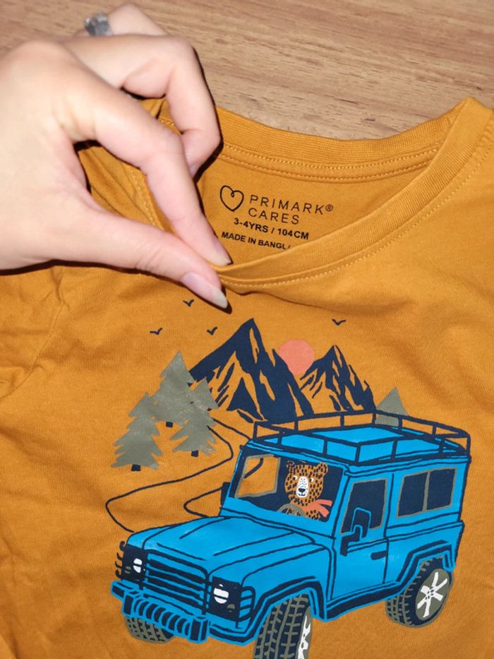 T-shirt manches longues primark 3 4 ans - photo numéro 2