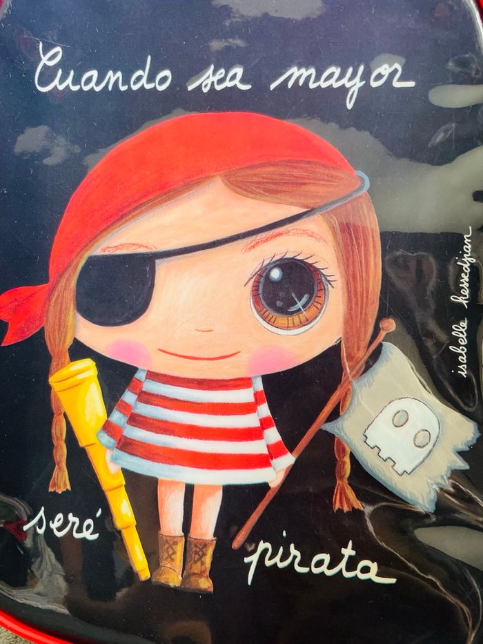 Sac à dos enfant Isabelle kessedjian quand je serai grand je serai pirate - photo numéro 3