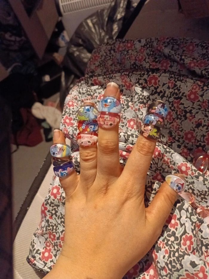 Lot 29 bague stitch enfants