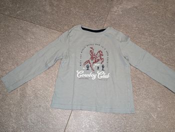 T-shirt à manches longues garçon 6 ans Cowboy comme NEUF