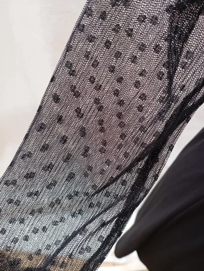 Robe noire Camille de Paris manches à pois taille 36 - photo numéro 3