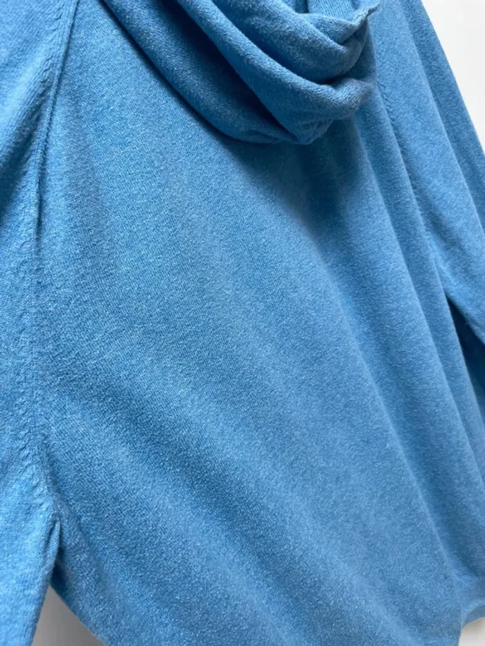 LL Bean zip hoodie light blue cotton cashmere Mens XL - photo numéro 7