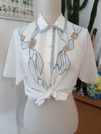 Chemise vintage manches courtes