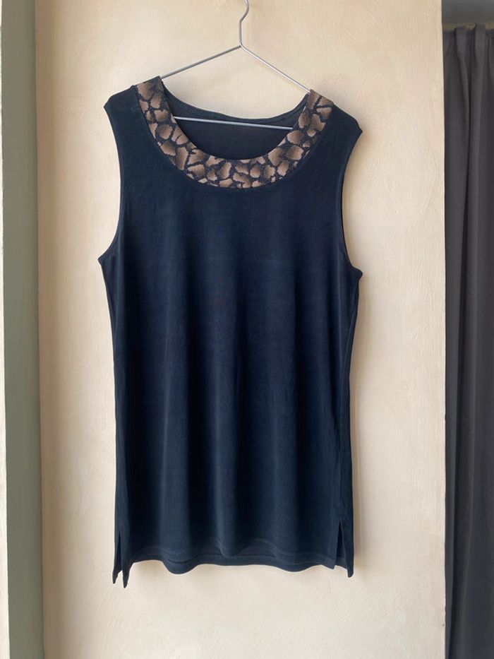 Débardeur noir col fantaisie TU - photo numéro 2