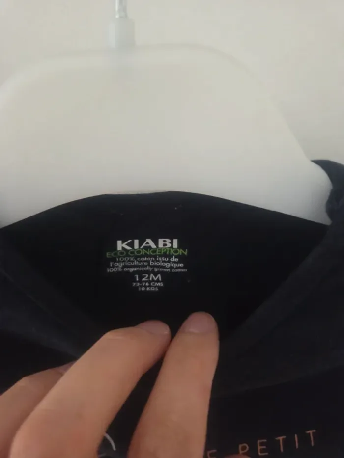 Lot 2 tee-shirts 12m kiabi - photo numéro 5
