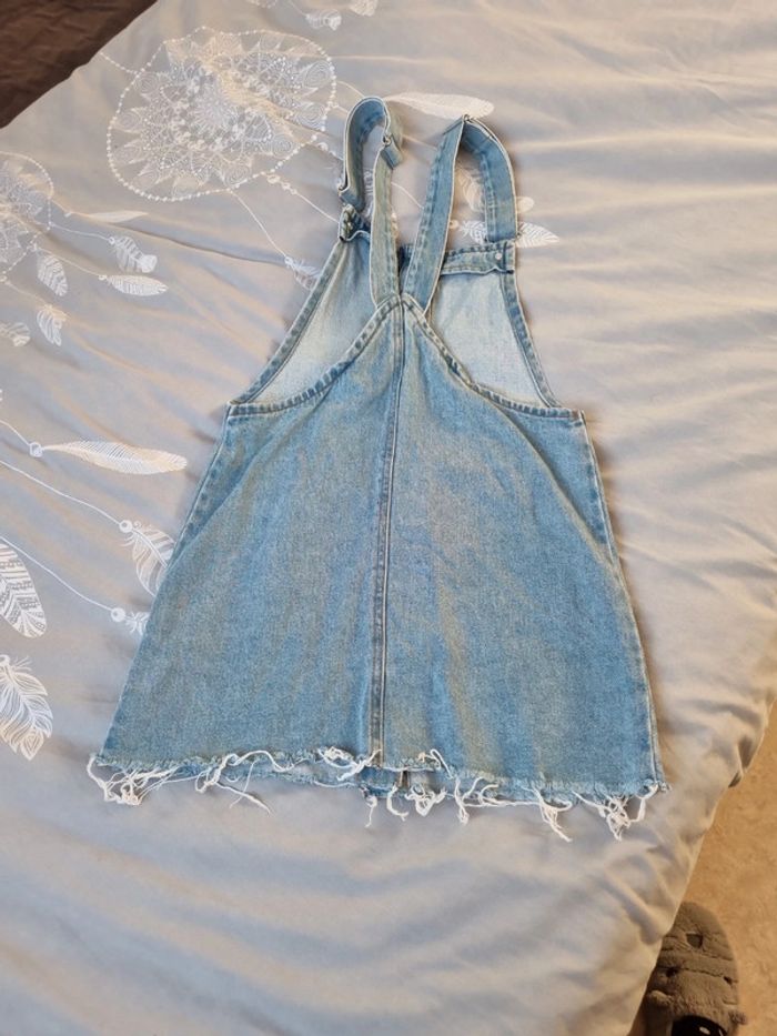 Salopette robe en jeans - photo numéro 3