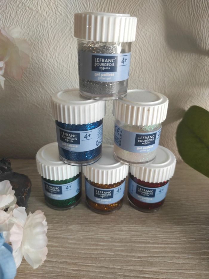 Lot de 6 gels pailletés enfants – Lefranc Bourgeois - photo numéro 2