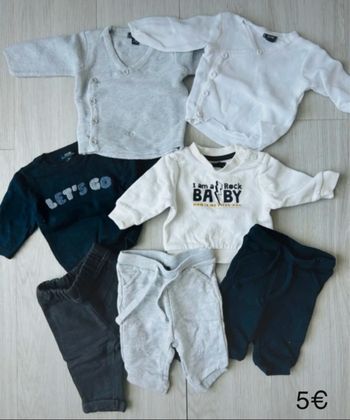 Lot vêtements 1 mois