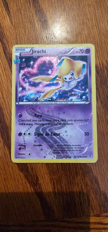 Carte pokemon jirachi holographique