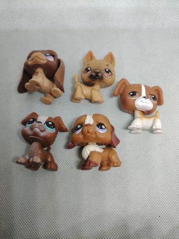 Lot de 5 petshop Littlest petshop chien
