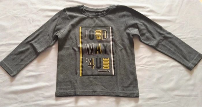 Tee-shirt manches longues gris