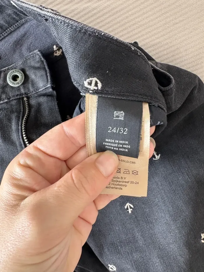 Jeans noir à imprimé ancre marine – Scotch & Soda – Taille 24/32 - photo numéro 2