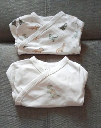 Lot de 2 bodies manches longues taille 2-3 mois