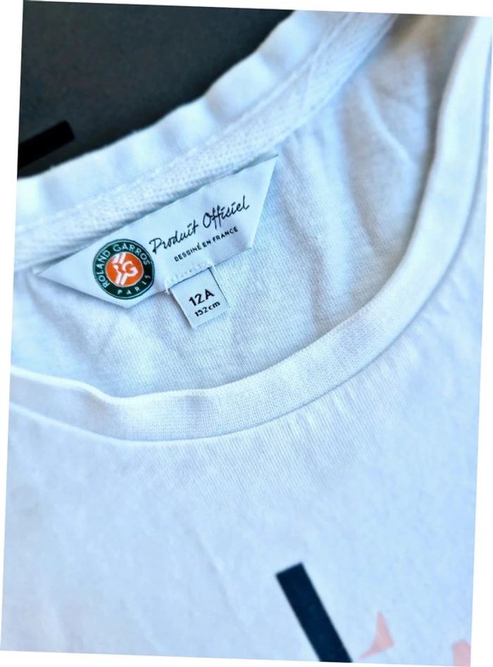 T-shirt Roland Garros fille T. 10 ans - photo numéro 2