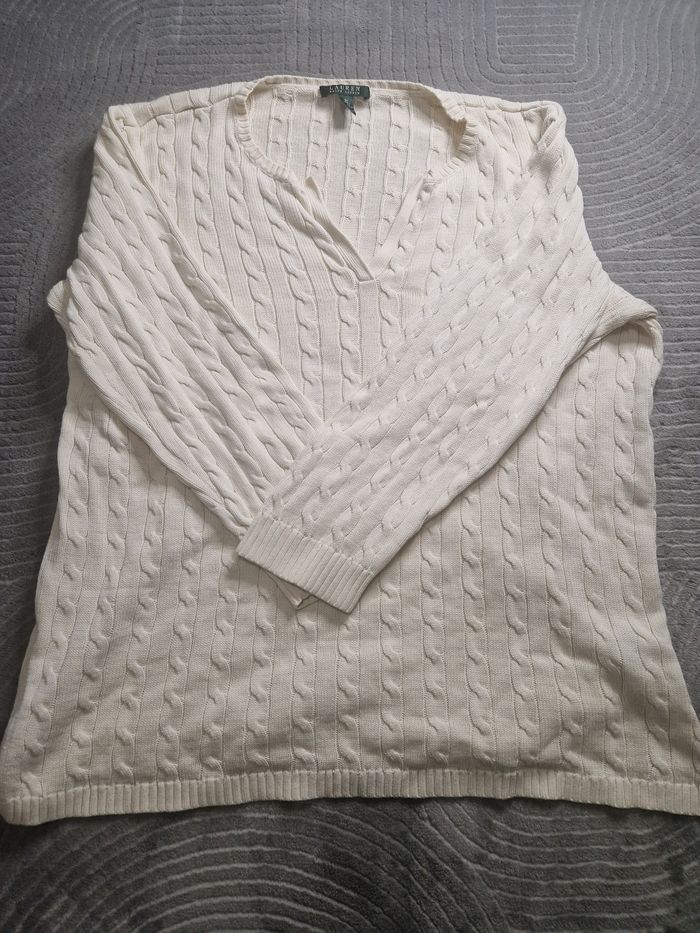 Torsadé Ralph Lauren blanc - photo numéro 3