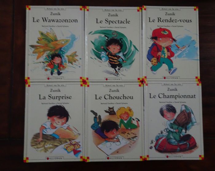 Lot de 6 livres Zunik Ainsi va la vie CALLIGRAM