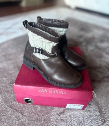 Bottines fille San Marina en cuir 