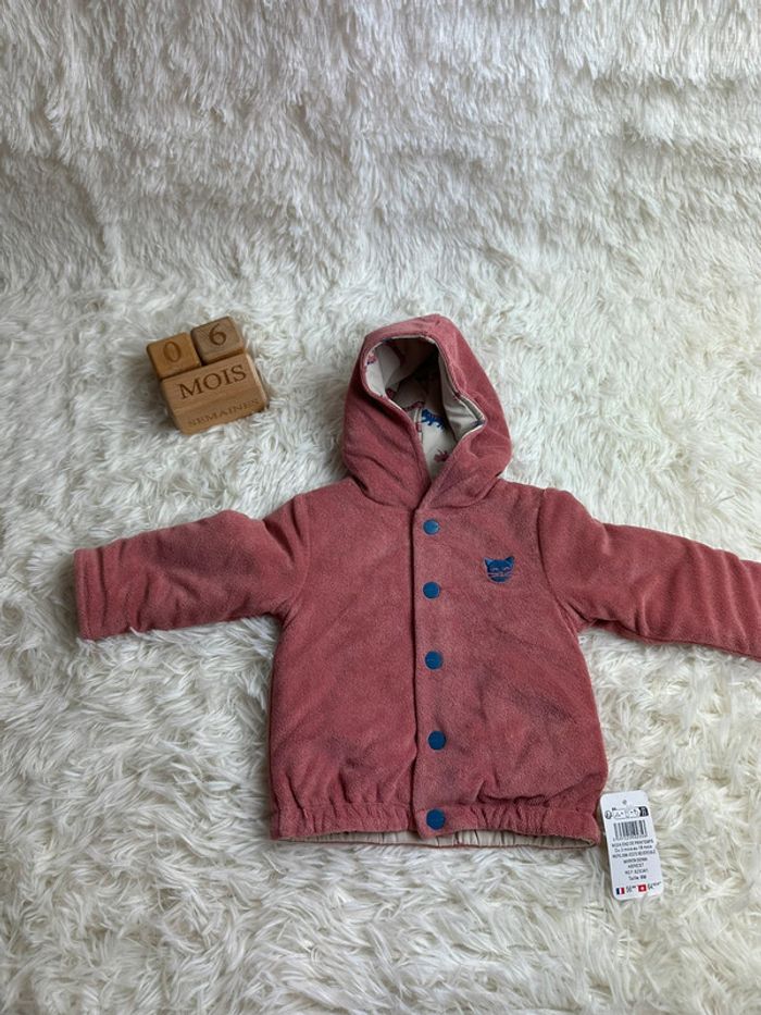 🧡 Veste réversible Marèse – Taille 6 mois