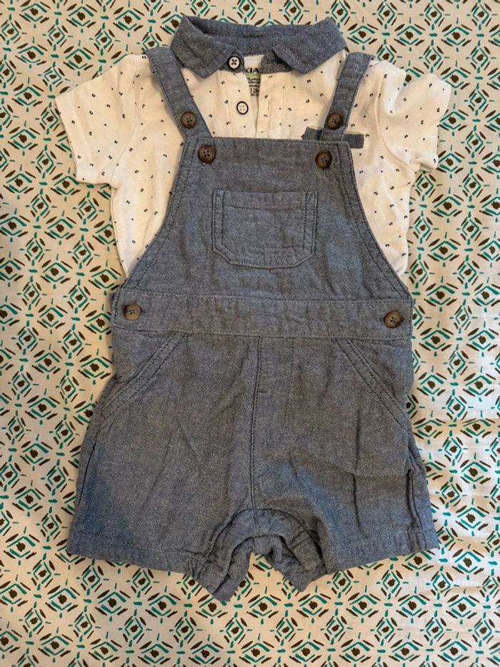 Ensemble salopette + polo