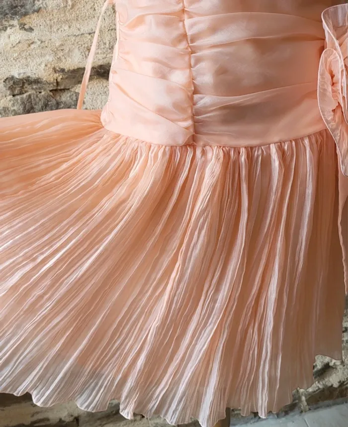 Robe de bal ou de cérémonie rose pâle Taille 40 Fabriquée en France - photo numéro 8