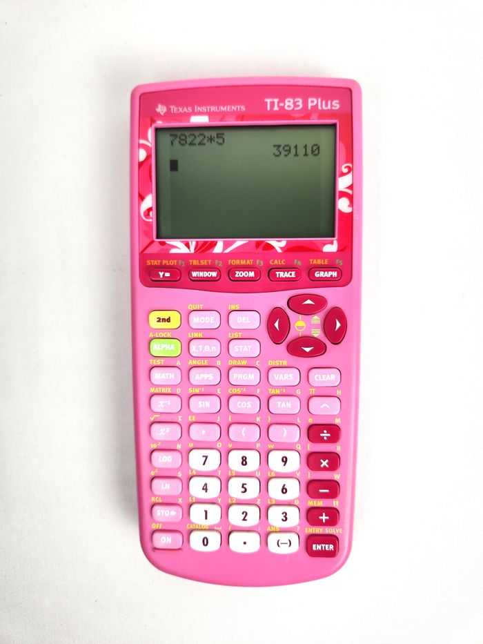 Calculatrice graphique Texas Instruments TI-83 Plus - Édition rose - photo numéro 2