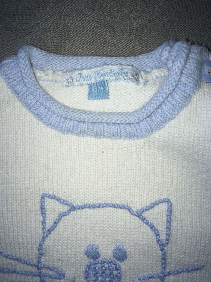 Pull coton sans manches Kimbaloo 6 mois - photo numéro 2