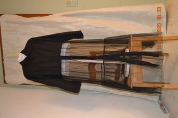 Chemise noire longue, taille M-L