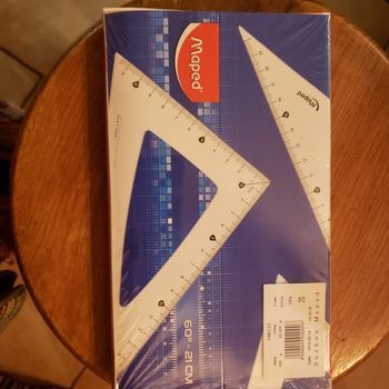 Equerres Maped 60° - 21 cm  Boîte de 20