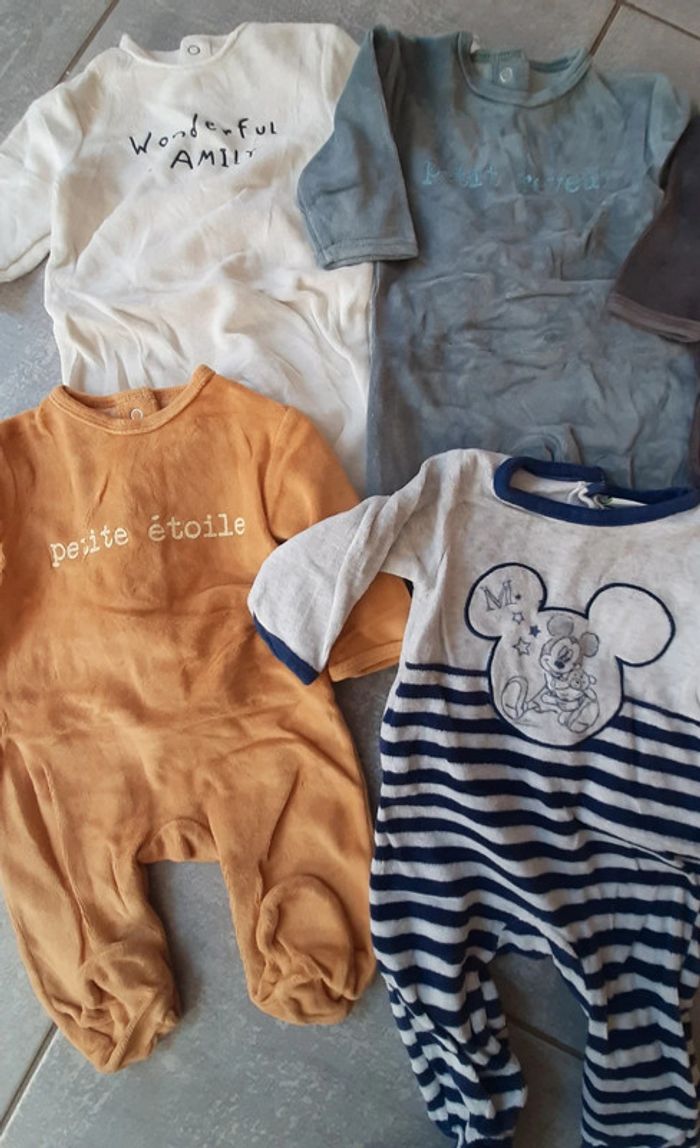 Lot 6 pyjamas garçon kiabi 3mois - photo numéro 2