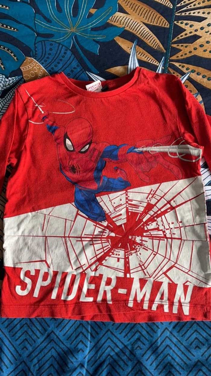 Tee shirt manche longue Spiderman - photo numéro 2