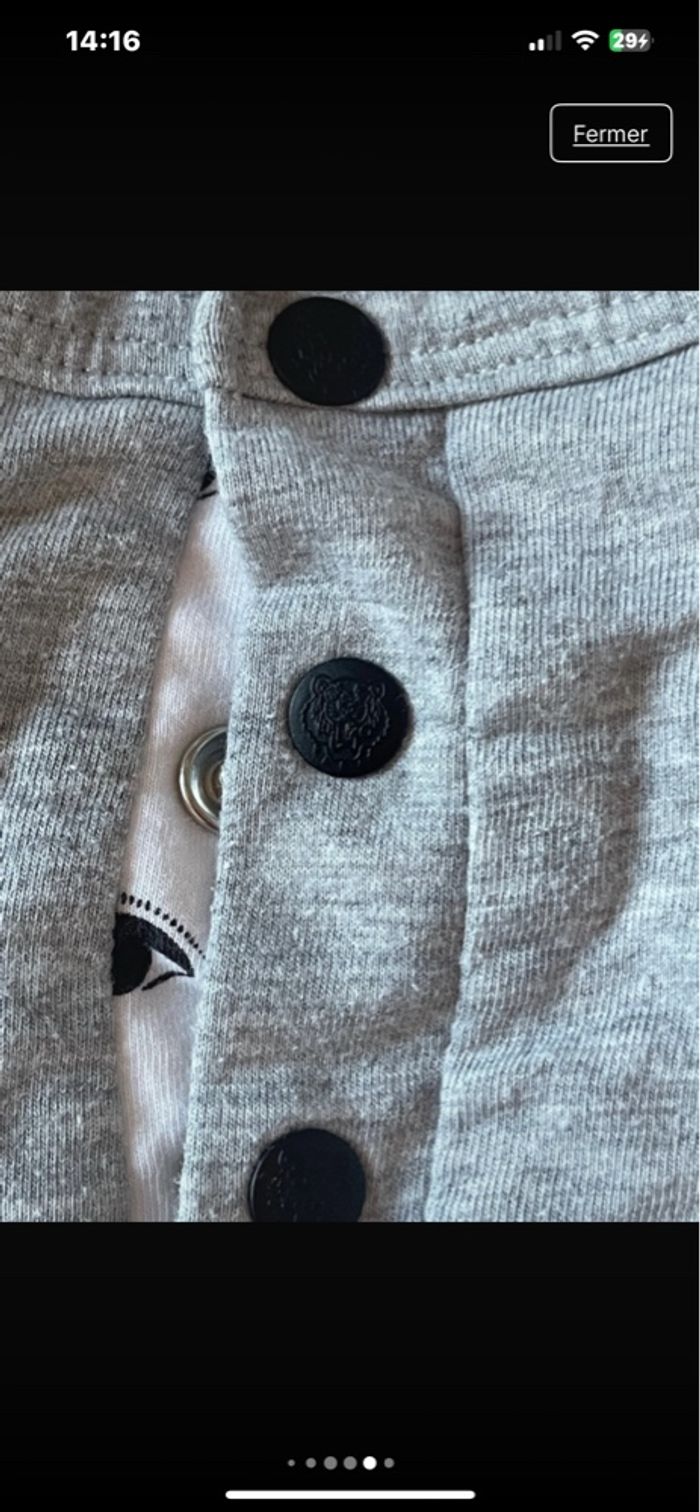 Pull kenzo baby neuf mixte 6 mois - photo numéro 3